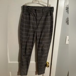 Plaid American Eagle stretch pants